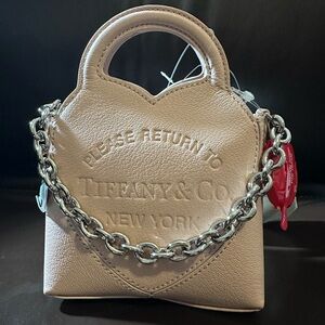 Tiffany & Co. Return to Tiffany Micro Bag Baby Pink with Chain NWT